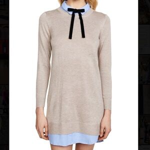 English Factory Shirt Combo Dress EUC S